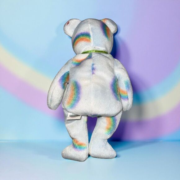 2000 Ty Beanie Baby “Cheery” Bear Rainbow Sun Plush With Tag P55 - Picture 4 of 7